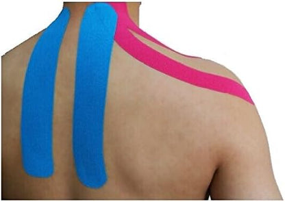 Kinesiology Tape Pro, Athletic Waterproof Muscle Support Adhesive Kinesio Sport Tape for Athletes 2 inches x 16.4 feet, 12 Rolls, Yellow
