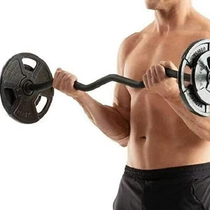 Chong Olympic Barbell 47Inch-4FT-350lb /86Inch-7FT-1500lb EZ Curl Weight Bar