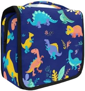 senya Hanging Travel Toiletry Bag Kit Boys Makeup Case Cosmetics Organizer for Men Women (Dinosaurs Collection)