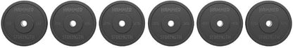 Hammer Strength 55Lb Black Standard Rubber Bumper Plate