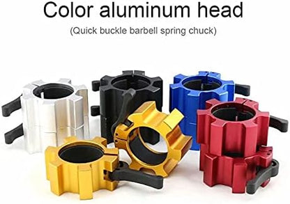 Metal Olympic Barbell Clamps 2inch Heavy Duty Exercise Collars 2" Barbell,Quick 1 Pair