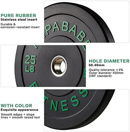 Papababe Bumper Plates 2 Inch