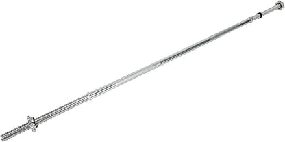 Threaded Chrome Barbell Bar 1-2 Inch Barbell Diameter