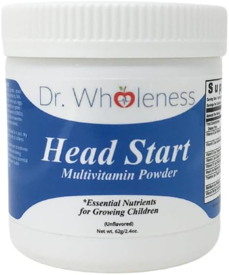 Head Start Multivitamin Powder | Essential Nutrients for Growing Children, Methylated B-Vitamins, Easy to Mix, No Flavors, Sweeteners Or Preservatives - 60 Servings
