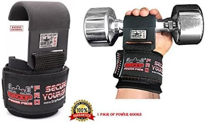 Weight Lifting Hooks Heavy Duty Lifting Wrist Straps