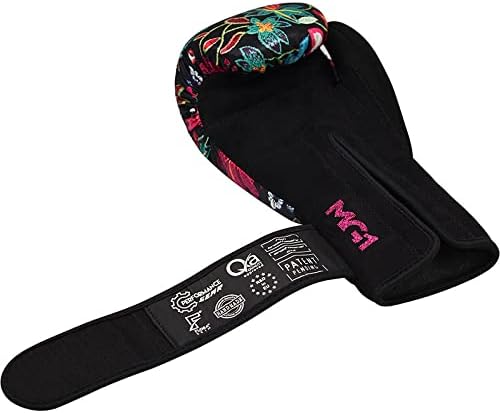 RDX Women Boxing Gloves for Training Muay Thai Flora Skin Ladies Mitts for Sparring, Fighting Kickboxing Good for Punch Bag, Focus Pads and Double End Ball Punching
