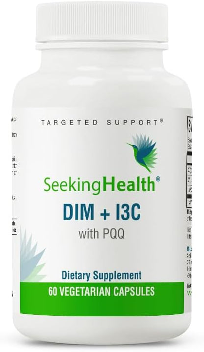Seeking Health DIM & I3C - Support Healthy Liver Metabolism of Estrogen - Formula with DIM & I3C to Support Healthy Cellular Response - 400 mg, 60 Capsules