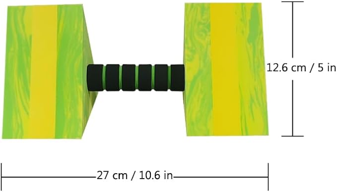 Aquatic Exercise Dumbbell Set of 2 for Water Aerobics, High-Density EVA-Foam Water Weights, Pool Fitness Equipment for Unisex Adults, camo