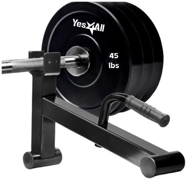 Yes4All Deadlift Jack/Barbell Stand – Holds 600lb Barbell Plates for Deadlift Exercise, Squat Wedge for Squat/Weight Training