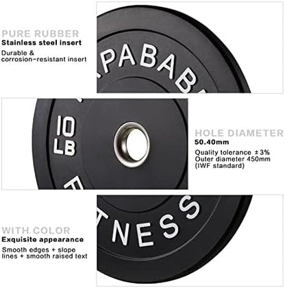 Papababe Bumper Plates 2 Inch