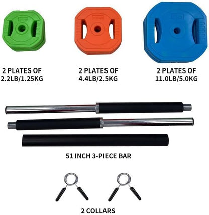 Adjustable Barbell Weight Set, Adjustable Free Weights for Home and Gym Workout
