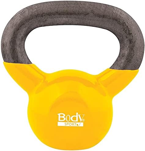 Body Sport Cast Iron Vinyl Coated Kettlebells –