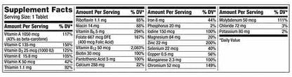 Bravo EXPRESSCentrum Silver Women 50+ 50 Plus Multivitamin, MultivitaminS, 275 Tablets, with Bravo Express Sticker