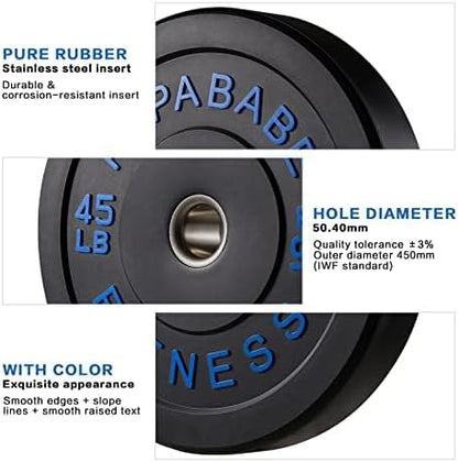 Papababe Bumper Plates 2 Inch