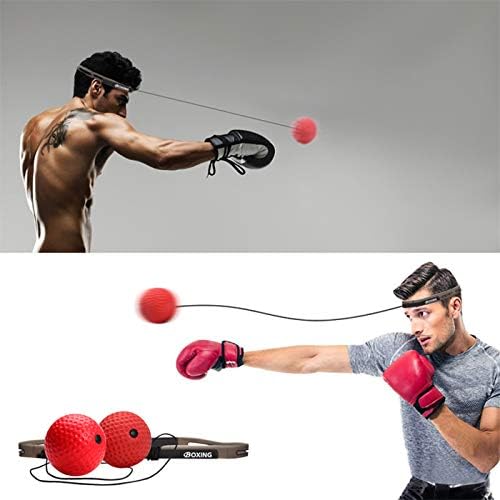 TOCO FREIDO Double End Punching Ball, Speed Bag with Difficulty Levels Boxing Reflex Ball with Headband, Perfect for Reaction, Agility, and Hand Eye Coordination Training