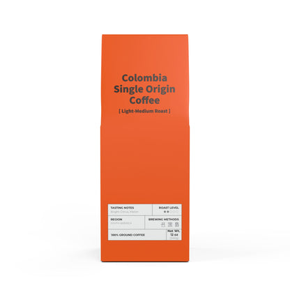 HBS, Colombia Single Origin Coffee (Light-Medium Roast), Tangerine Package
