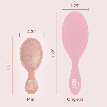 Wet Brush Mini Detangler Hair Brush, Bronze (Iridescence Icon), Detangling Travel Hairbrush, Ultra-Soft IntelliFlex Bristles Glide Through Tangles with Ease, Pain-Free, All Hair Types, Limited Edition