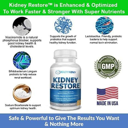 Kidney Restore & Kidney Shield 4-Pack Bundle Pills - Natural Kidney Support Supplement for Kidney Cleanse Detox & Repair - Comprehensive Renal & Kidney Health Supplement to Support Kidney Function