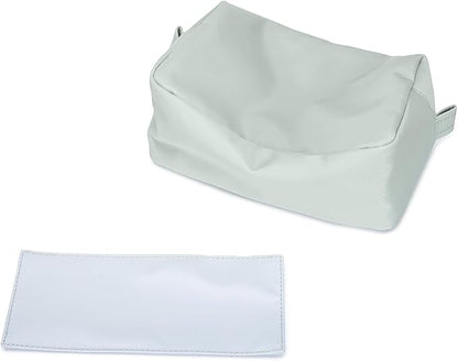 Organizer Bag Lightweight Cosmetic Bag with Ring Clasp Perfect Travel Makeup Bag for Women nylon Stand Up Design (Grey/Nylon)