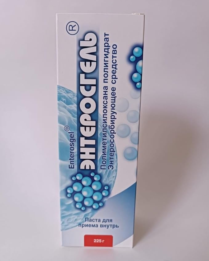RIXET Enterosgel 10 pcs Toxin Binding Gel for Cleansing The Gut 225G Pack of 10