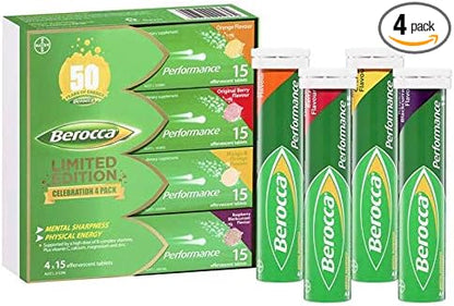 Berocca Performance Effervescent Tablets 60 Count Limited Edition Celebration Pack