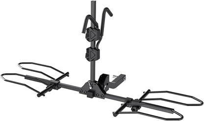 TANX Bike Racks for Ebikes,Fat Tire Bike Rack for Tow Hitch 2-Bike 160 lbs Capacity,Hitch Bike Rack for Heavy E Bike, Wobble Free Smart Tilting Folding Bicycle Car Racks for Standard, 2 inch Receiver