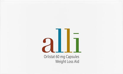 alli Diet Weight Loss Supplement Pills, Orlistat 60Mg Capsules, 170 Count