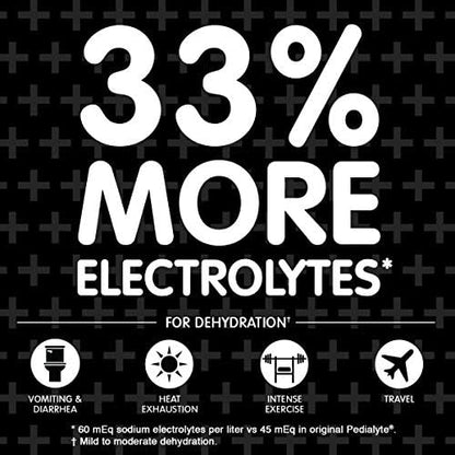 Pedialyte AdvancedCare Plus Electrolyte Powder, with 33% More Electrolytes and PreActiv Prebiotics, Strawberry Freeze, Electrolyte Drink Powder Packets, 0.6 oz, 6 Count