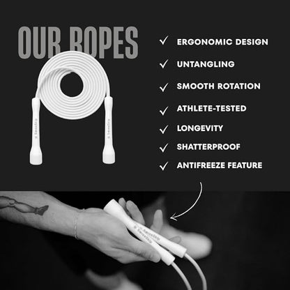 Speed Jump Rope by Dayan Kolev, 5mm PVC Skipping Rope, Great for Beginners and Advanced Athlets, Designed for Fitness, Cardio, Boxing & CrossFit, Adjustable length with Unbreakable Handles