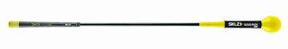 SKLZ Gold Flex Golf Swing Trainer and Warm-Up Stick - Essential Golf Accessories for Golfers, 48"/40” Golf Equipment for Distance, Balance Building, Power & Grip Training, Portable & Course-Legal
