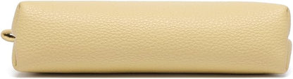 PU Leather Makeup Simple and Convenient Handbag Small Exquisite Storage Bag (Pu/Almond Yellow)