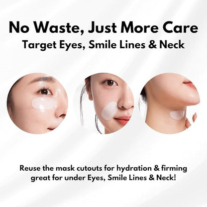 OHMYPURE Hydrogel Collagen Korean Face Mask Luxury Skin Care 2 EA (Duo Pack)