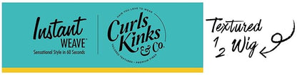 Sensationnel Curls Kinksandco Half Wig - Rain Maker Instant Weave Drawstring Cap for Natural 3C to 4C Hair Textures (4 MEDBROWN)