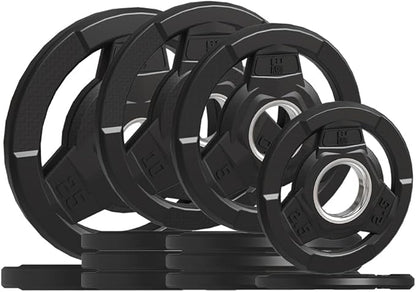 Weight Plate 2-Inch Rubber Coated Olympic Grip Plate 2.5/5/10/15/25/35/45 LB
