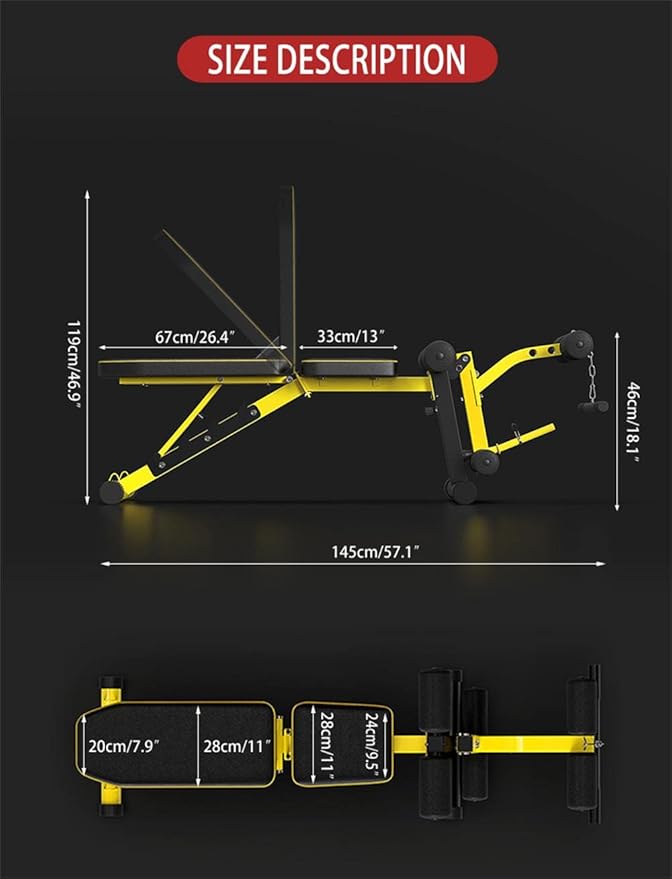 Utility Weight Bench with Leg Extension - Multi-Position