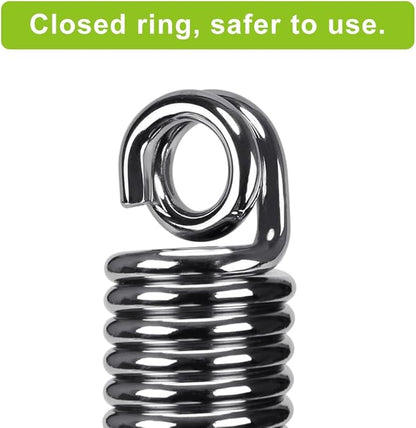 SELEWARE Heavy Duty Bag Spring for Punching Bag - Chrome Plated with Secure Closed-Loop Design for Boxing, MMA, and More, Smooth & Safe Suspension, Eliminates Ceiling Vibration During Boxing Workouts