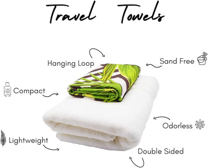 ECCOSOPHY Microfiber Beach Towel - Sand Free Towels 71x35 in