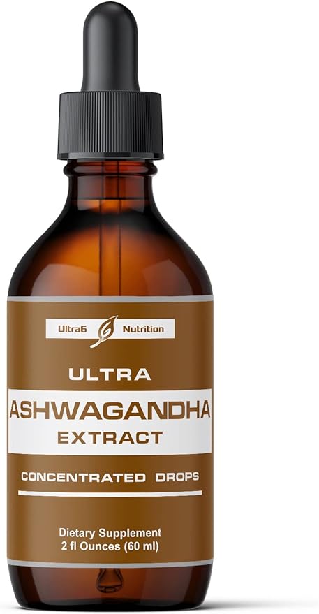 Ashwagandha Liquid Drops - Ashwagandha Supplements with Rhodiola Rosea Tincture - Organic Ashwagandha Root Extract for Mood and Energy - Supplement for Men & Women