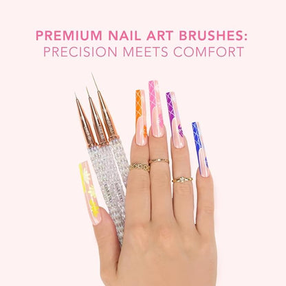 Kiara Sky Nail Art Brush Collection | Set of 8 Brushes