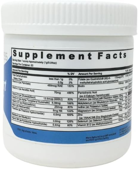 Head Start Multivitamin Powder | Essential Nutrients for Growing Children, Methylated B-Vitamins, Easy to Mix, No Flavors, Sweeteners Or Preservatives - 60 Servings