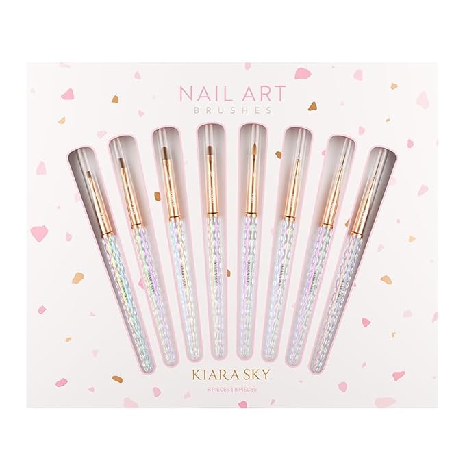 Kiara Sky Nail Art Brush Collection | Set of 8 Brushes