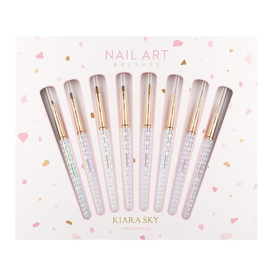 Kiara Sky Nail Art Brush Collection | Set of 8 Brushes