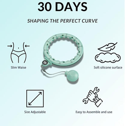 Weighted Hula Circle Hoops for Waist Size 26" 43" with