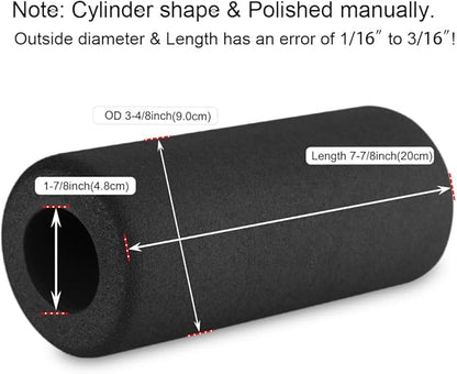 Sponge Foam Foot Pad Roller Pair 2-inch Rod 7-7/8" X 3-4/8" Od 1-7/8" Id)