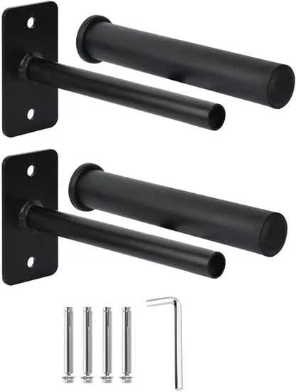 Weight Plate Holder, Wall Mounted Weight Rack for 1" and 2" Olympic Weight Plates, Home Gym Storage with 8pcs Steel Expansion Bolts Weight Storage Racks