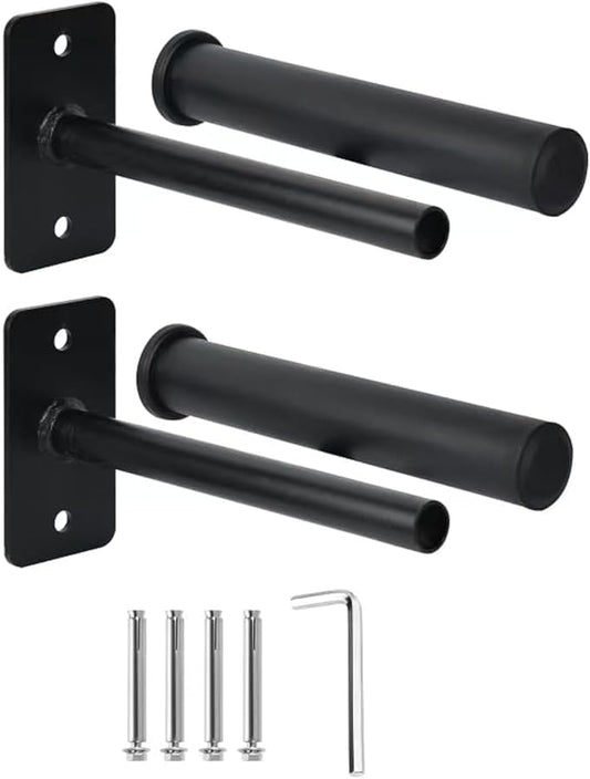 Weight Plate Holder, Wall Mounted Weight Rack for 1" and 2" Olympic Weight Plates, Home Gym Storage with 8pcs Steel Expansion Bolts Weight Storage Racks