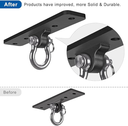 Kipika Heavy Bag Hanger - Heavy Duty Punching Bag Mount Steel Hanger Bracket, Ceiling Wall Mount Wood Beam Hook Holder for Boxing, Kickboxing, and Home Gym Fitness Equipment
