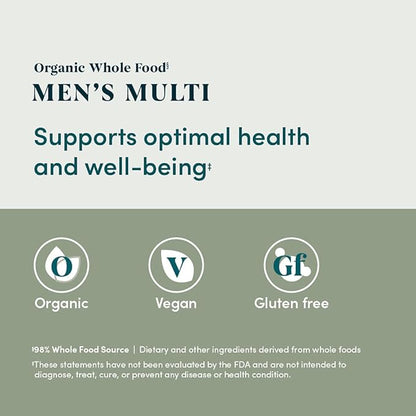 Amazon Elements Organic Whole Food Men's Multi, 60 tablets