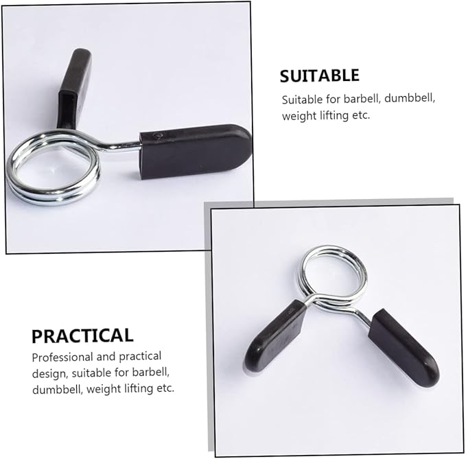 VANZACK 6pcs Barbell Buckle Sport Accessories Stainless Steel 1 in