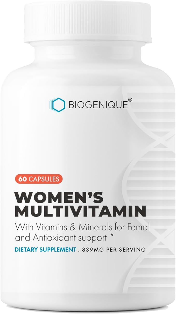 Womens Multivitamin, Daily Vitamins for Women with Vitamins A, C, D, E, B-6 and B-12, Energy Metabolism, Bone & Immune Support, 60 Capsules